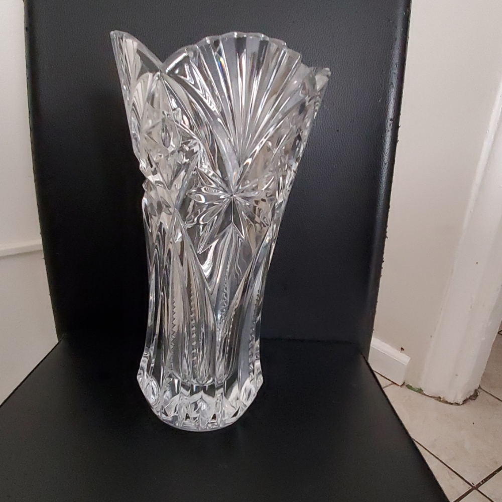 Crystal clear vase